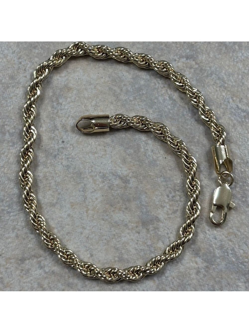 Gold filled Rope Chain Bracelet - Picture 5 of 5